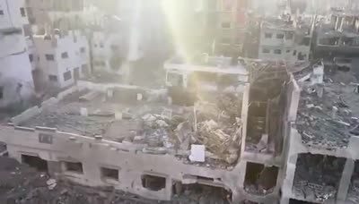 Kamal Adwan Hospital, northern Gaza Strip. Civil Defense states that 90% of constructions in the north are completely de